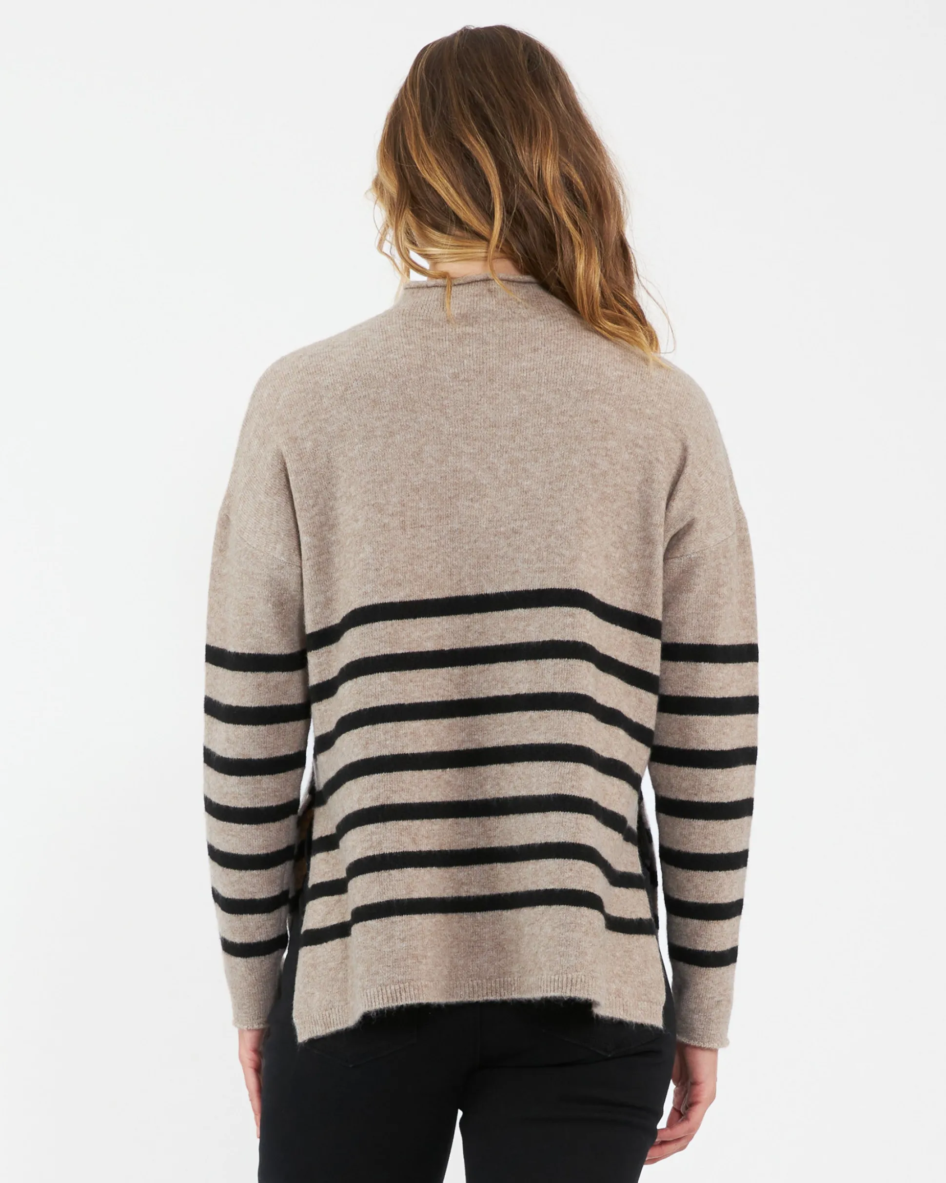 Gerrie Nursing Knit Mocha / Black
