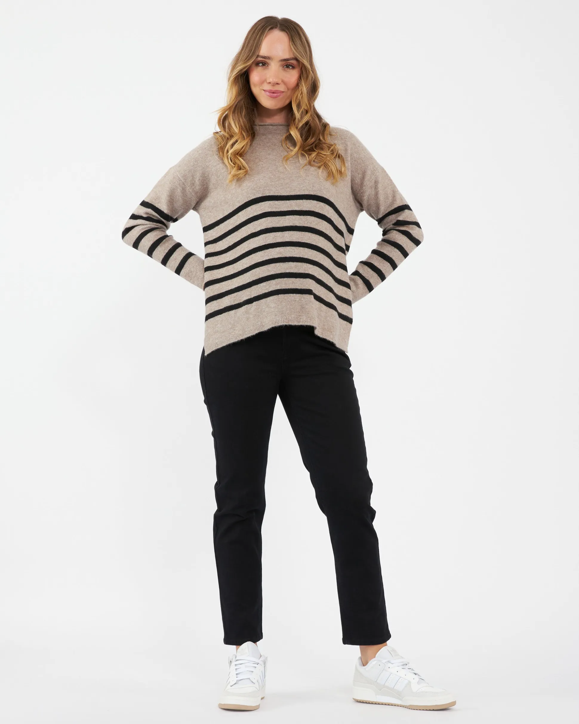 Gerrie Nursing Knit Mocha / Black