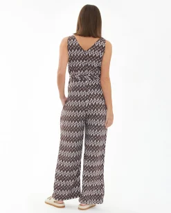 Grace Jumpsuit Chocolate / White