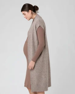 Heather Relaxed Vest Mocha