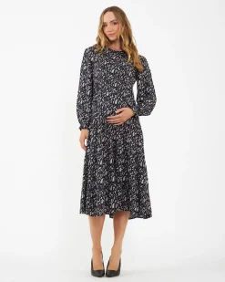 Izzie Tiered Dress  Midnight / Mocha