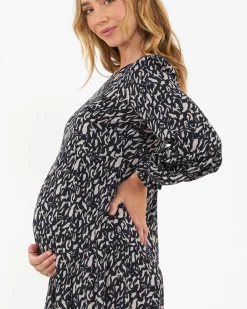 Izzie Tiered Dress  Midnight / Mocha