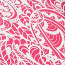 Janis Tie Front One Piece Hot Pink / White