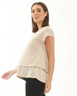 Jazmin Nursing Tee  Natural