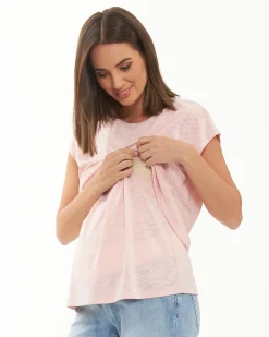Jazmin Nursing Tee Soft Pink
