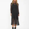 Jen Nursing Dress  Brown / Black
