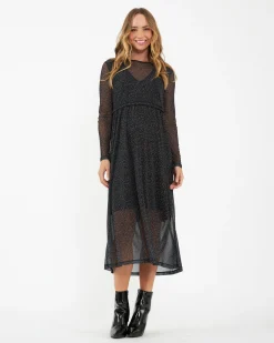 Jen Nursing Dress  Brown / Black