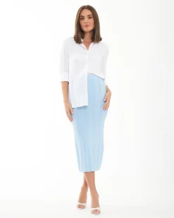 Johnnie Knit Skirt Sky Blue