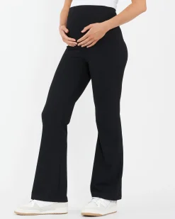 Jonah Rib Flare Pant Black
