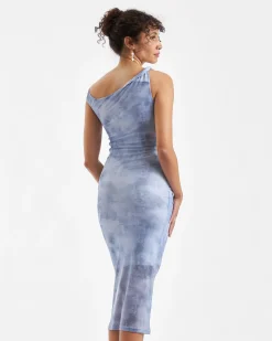 Jordan Off Shoulder Dress Sky Blue