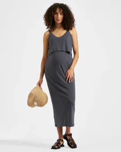 Kerry Nursing Dress  Slate