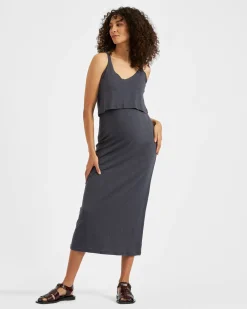 Kerry Nursing Dress  Slate