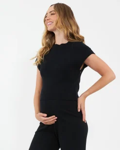Kira Nursing Knit  Black