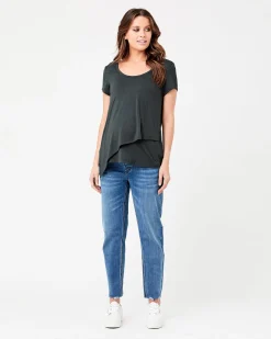 Lara Nursing Tee Gravel