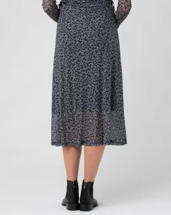 Layla A-Line Skirt  Black / Storm