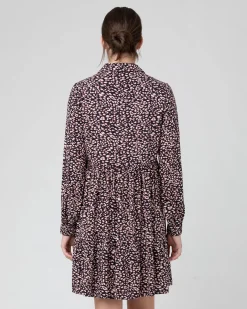 Leah Button Through Dress  Midnight