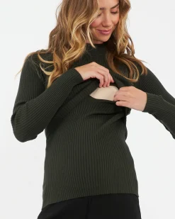 Lift Up Nursing Knit  Ivy