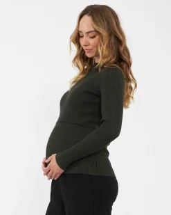 Lift Up Nursing Knit  Ivy