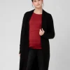 Linda Longline Knit Cardigan Black