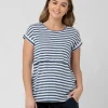 Lionel Nursing Tee Washed Indigo / White
