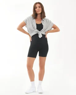 Luxe Knit Short Body Suit Black