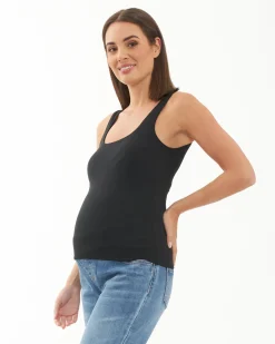 Luxe Knit Tank Top  Black