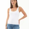 Luxe Knit Tank Top  White