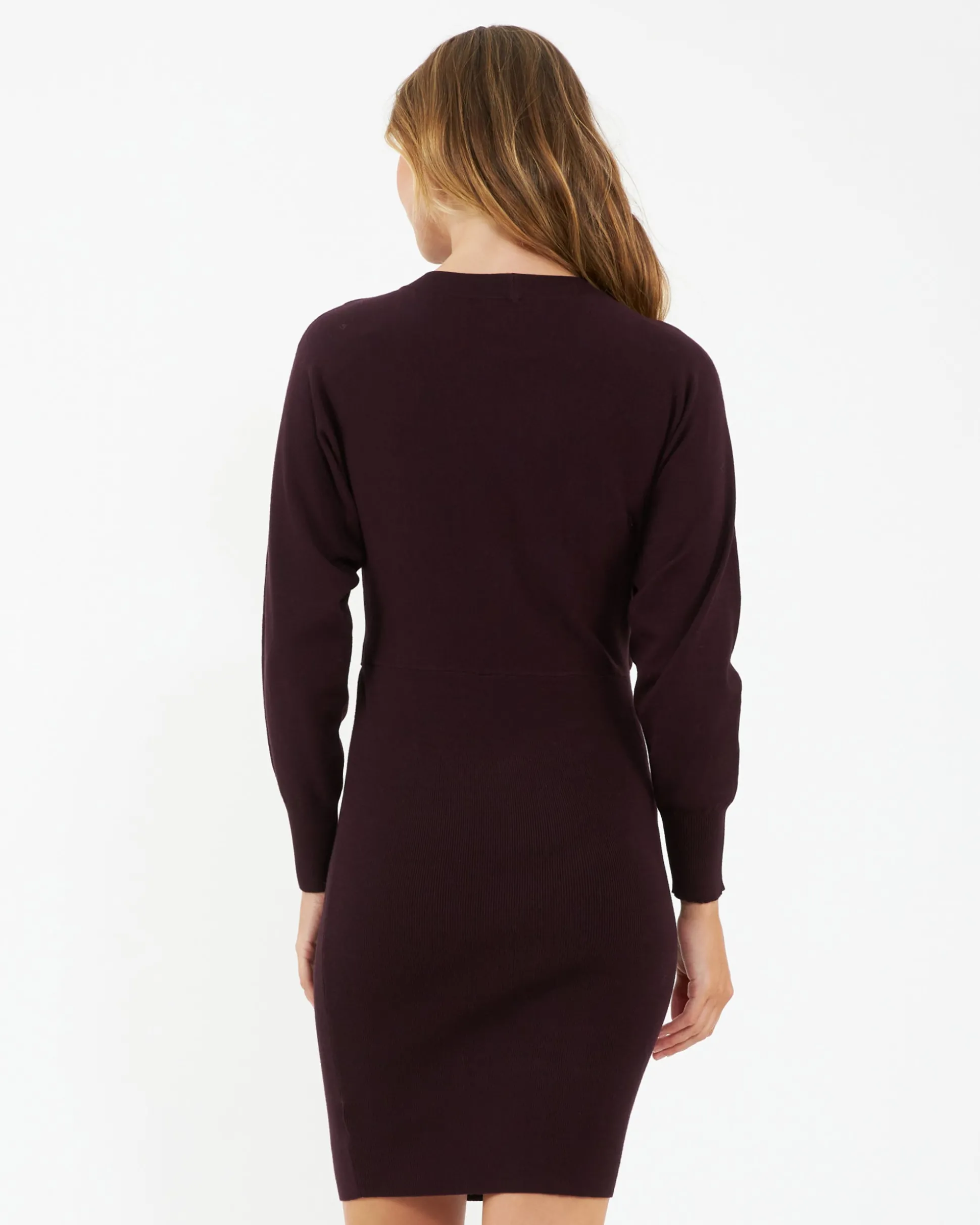 Lydia Nursing Dress Maroon