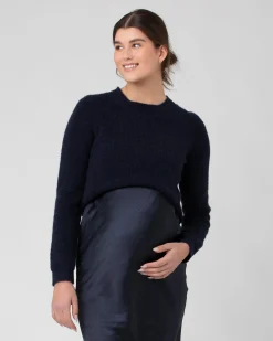 Mandy Detachable Nursing Knit Navy