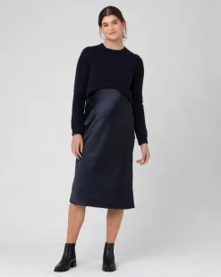 Mandy Detachable Nursing Knit Navy