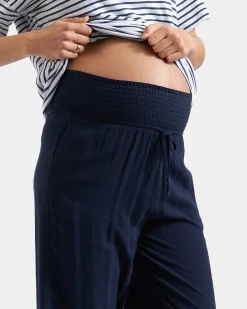 Marlow Shirred Pant Navy