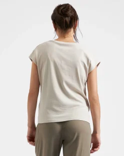 Marly Zip Nursing Tee Stone