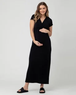 Misha Nursing Dress Black