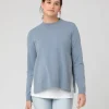 Morgan Side Split Nursing Knit Petrol