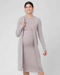 Nina Longline Cardigan Sand