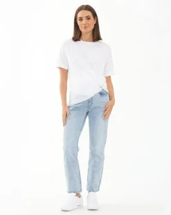 Nova Over Bump Crop Jean Blue Haze