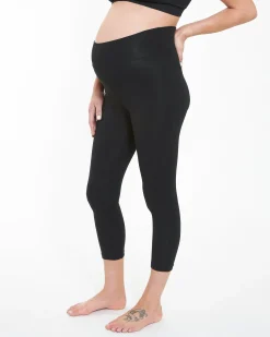 Organic Essential 3/4 Leggings Black