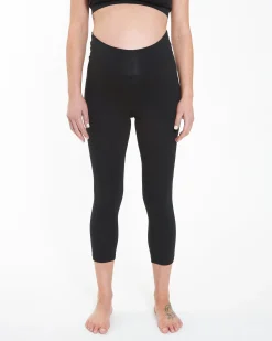 Organic Essential 3/4 Leggings Black