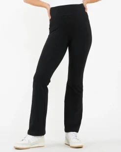 Organic Jersey Flare Pant Black