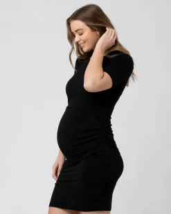 Organic Nursing Dress Black
