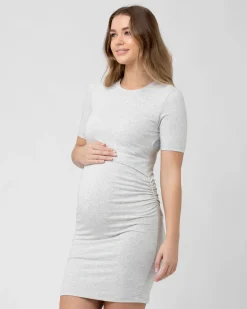 Organic Nursing Dress Silver Marle