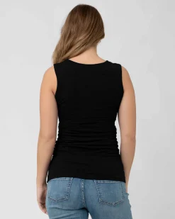 Organic Nursing Tank Black