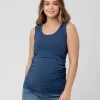 Organic Nursing Tank Denim Marle