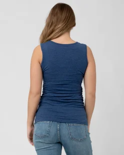 Organic Nursing Tank Denim Marle