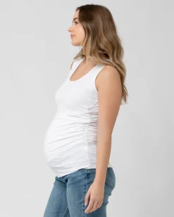 Organic Nursing Tank White