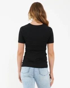 Organic Nursing Tee Black