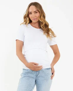 Organic Nursing Tee White