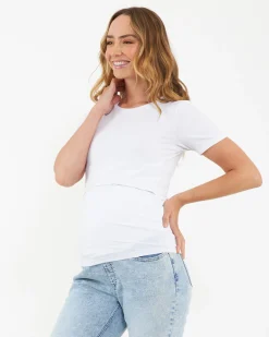 Organic Nursing Tee White