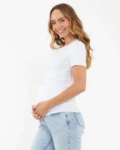 Organic Nursing Tee White