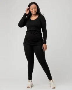 Organic Nursing Top Black